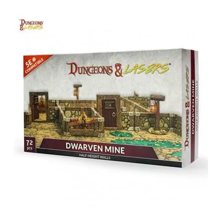Dungeons & Lasers - Dwarven Mine Half-Height Walls - EN-DNL0032