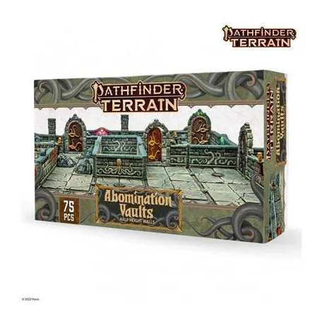 Pathfinder Terrain: Abomination Vaults Half-Height Walls - EN-DNL0033