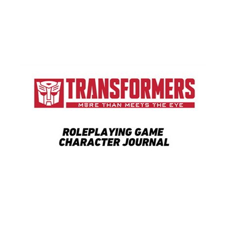 Transformers Roleplaying Game Character Journal - EN-RGS01101
