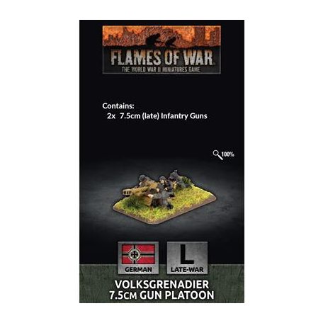 Flames Of War - Volksgrenadier 7.5cm Gun Platoon (x2) - EN-GE516