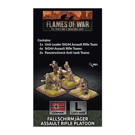 Flames Of War - Fallschirmjager Assault Rifle Platoon (x31 figs Plastic) - EN-GE782