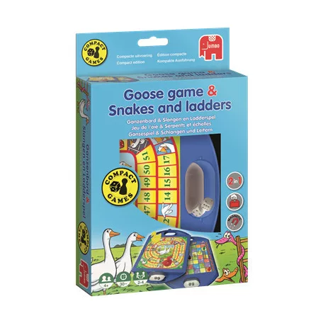 Gänsespiel & Schlangen und Leitern Kompaktspiel - DE-12765