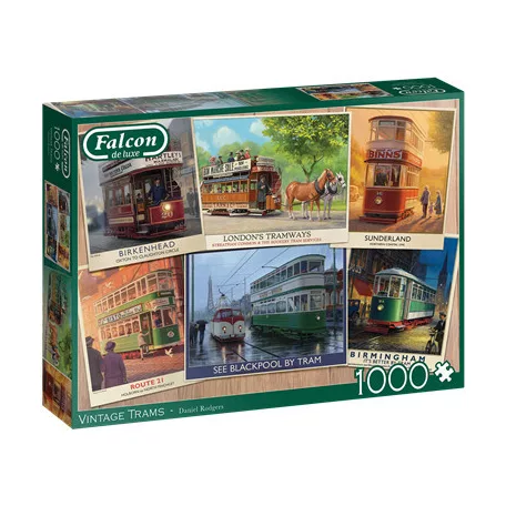 Falcon - Vintage Trams (1000 Teile)-11367