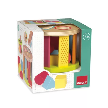 GOULA Geometrische Formen-Steckspiel Trommel-53455