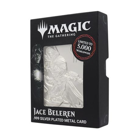 Magic the Gathering Limited Edition .999 Silver Plated Jace Beleren Metal Collectible-HAS-MAG27