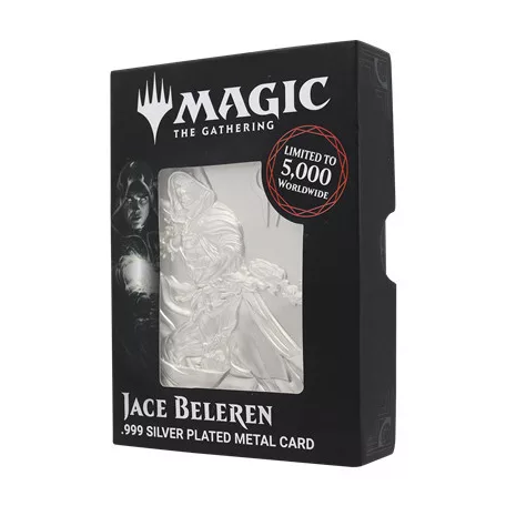 Magic the Gathering Limited Edition .999 Silver Plated Jace Beleren Metal Collectible-HAS-MAG27
