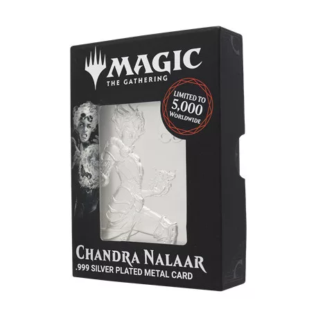 Magic the Gathering Limited Edition .999 Silver Plated Chandra Nalaar Metal Collectible-HAS-MAG28