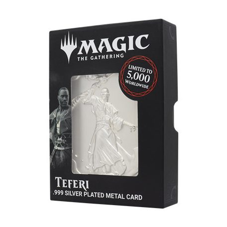 Magic the Gathering Limited Edition .999 Silver Plated Teferi Metal Collectible-HAS-MAG25
