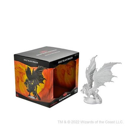 D&D Nolzur's Marvelous Miniatures: Adult Black Dragon-WZK90577