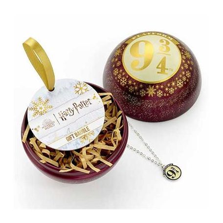 Christmas Bauble Platform 9 3/4 and Necklace - Harry Potter-EHPCB0323