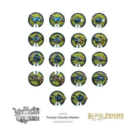 Black Powder Epic Battles - Napoleonic Prussian casualty markers-312401802