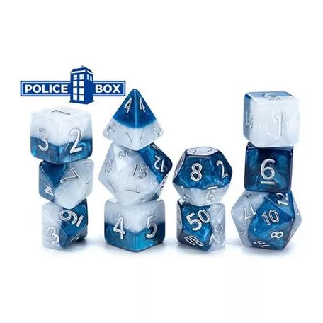 Halfsies Dice - Police Box (7 Dice Set)-GKGH37