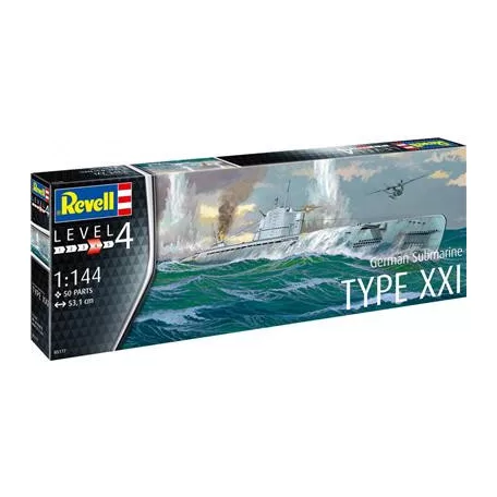 Revell: German Submarine Type XXI - 1:144-05177