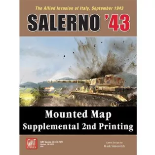 Salerno '43 Mounted Map Supplemental 2nd Printing - EN-2122MM