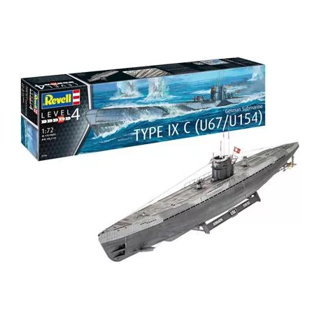 Revell: German Submarine Type IX C U67/U154 - 1:72-05166