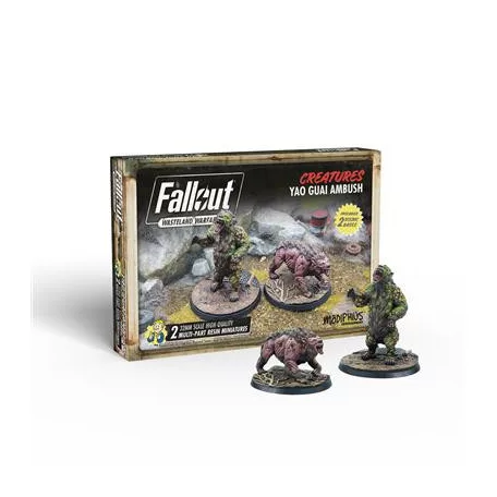 Fallout Wasteland Warfare - Creatures: Yao Guai Ambush - EN-MUH052227