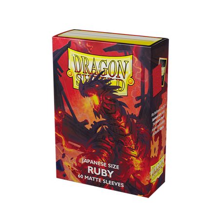 Dragon Shield Small Sleeves - Japanese Matte Ruby 'Geledar' (60 Sleeves)-AT-11137