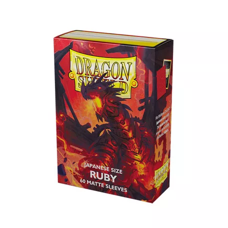 Dragon Shield Small Sleeves - Japanese Matte Ruby 'Geledar' (60 Sleeves)-AT-11137