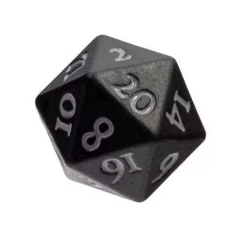 UP - Vivid Heavy Metal Dice: Black-15943