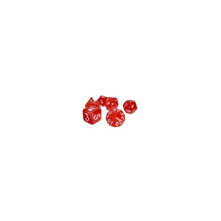 Munchkin Polyhedral Dice (7) Red/White-SJG5545A
