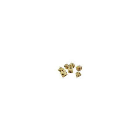 Munchkin Polyhedral Dice (7) Tan/Brown-SJG5545B