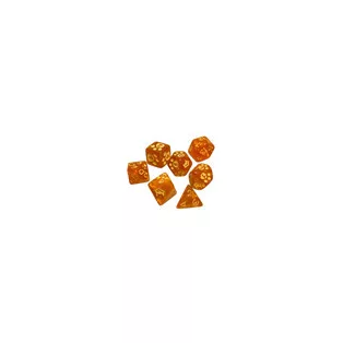 Kitten Polyhedral Dice (7) Orange-SJG5906A