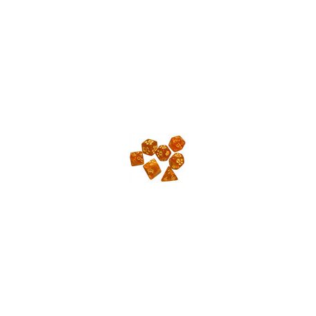 Kitten Polyhedral Dice (7) Orange-SJG5906A