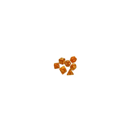 Kitten Polyhedral Dice (7) Orange-SJG5906A