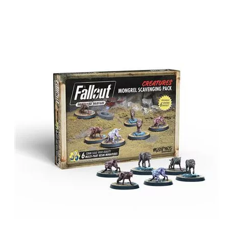 Fallout: Wasteland Warfare - Creatures: Mongrel Scavenging Pack - EN-MUH052228