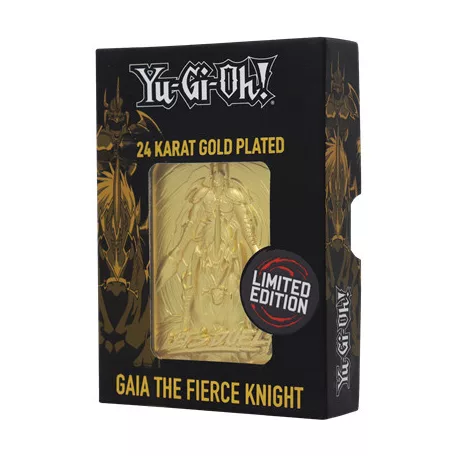 Yu-Gi-Oh! Limited Edition 24K Gold Plated Collectible Gaia the Fierce Knight-KON-YGO55G