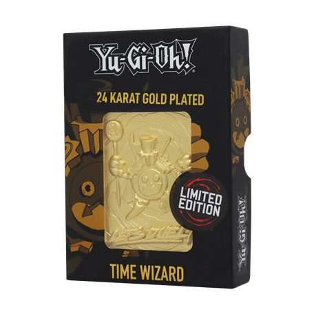 Yu-Gi-Oh! Limited Edition 24K Gold Plated Collectible Time Wizard-KON-YGO54G