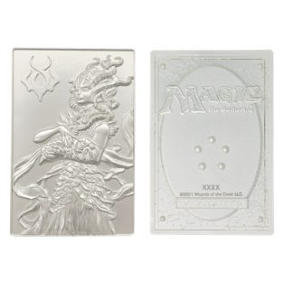Magic the Gathering Limited Edition .999 Silver Plated Vraska Metal Collectible-HAS-MAG34