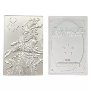 Magic the Gathering Limited Edition .999 Silver Plated Vraska Metal Collectible-HAS-MAG34