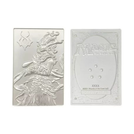 Magic the Gathering Limited Edition .999 Silver Plated Vraska Metal Collectible-HAS-MAG34