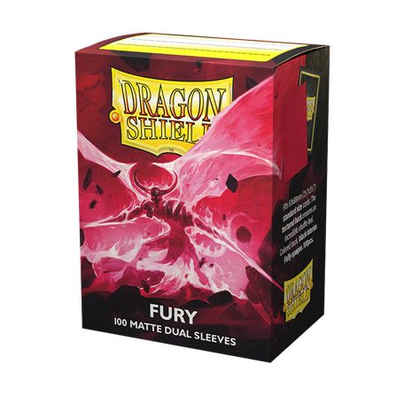 Dragon Shield Dual Matte Sleeves - Fury 'Alaric, Crimson King' (100 Sleeves)-AT-15055