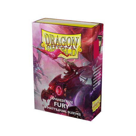 Dragon Shield Japanese size Dual Matte Sleeves - Fury 'Alaria, Commonwealth Champion' (60 Sleeves)-AT-15155