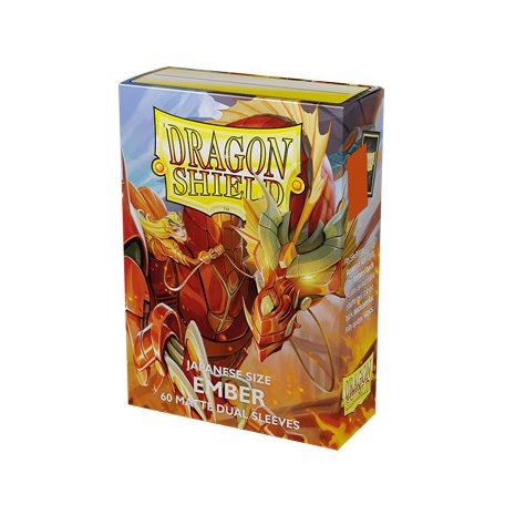 Dragon Shield Japanese size Dual Matte Sleeves - Ember 'Alaria, Warrior Princess' (60 Sleeves)-AT-15154