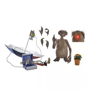 E.T. (40th Anniversary) - 7” Scale Action Figure - Ultimate Deluxe E.T. with LED Chest-NECA55079