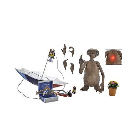 E.T. (40th Anniversary) - 7” Scale Action Figure - Ultimate Deluxe E.T. with LED Chest-NECA55079