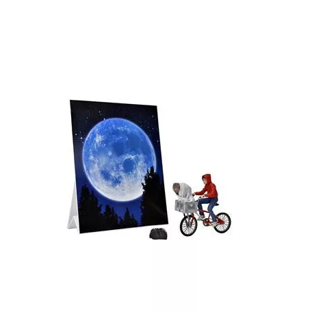 E.T. (40th Anniversary) - 7” Scale Action Figure - Elliott & E.T. on Bicycle-NECA55065