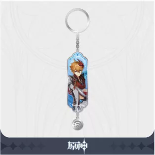 Genshin Impact - Character Drawing Card Metal Keychain - Tartaglia aka Childe-SAK32537