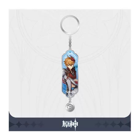 Genshin Impact - Character Drawing Card Metal Keychain - Tartaglia aka Childe-SAK32537