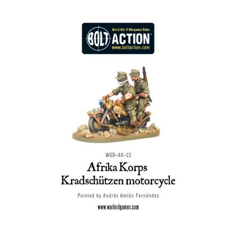 Bolt Action - Afrika Korps Kradschützen Motorcycle - EN-WGB-AK-22