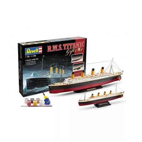 Revell: Geschenk-Set R.M.S. Titanic (1:700) + (1:1200)-05727
