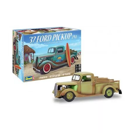 Revell: 37 Ford Pickup with surfboard 2N1 (1:25)-14516
