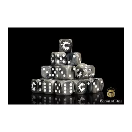 Conquest - Baron of Dice: Conquest Logo on Black Dice-PBW8513