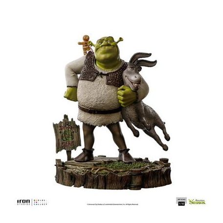 Shrek, Donkey and The Gingerbread Man (Deluxe) - Shrek - Art Scale 1/10 Statue-UNSHRK74522-10