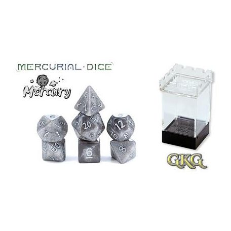 Mercurial Dice - Mercury (7 Dice Set)-GKGMD9