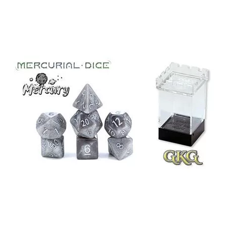 Mercurial Dice - Mercury (7 Dice Set)-GKGMD9