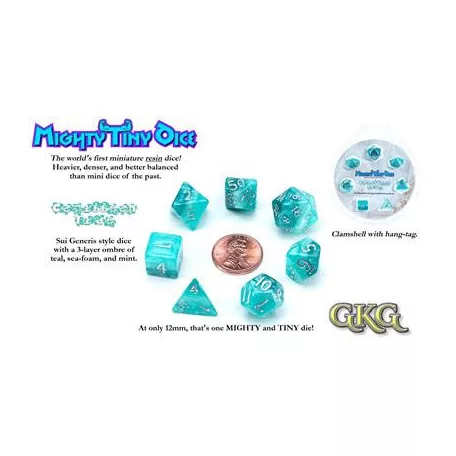 Mighty Tiny Dice - Caribbean Tide (7 Dice Set)-GKGTINYSG222